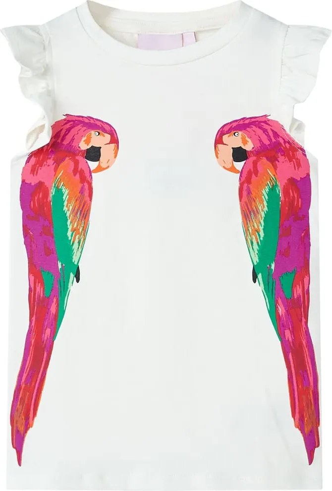 vidaXL Tricou pentru copii, ecru, 104