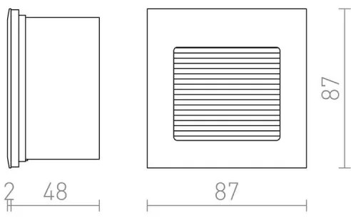 Corp de iluminat LED încastrat INTRO LED/1W/230V RED-Design Rendl-R10606