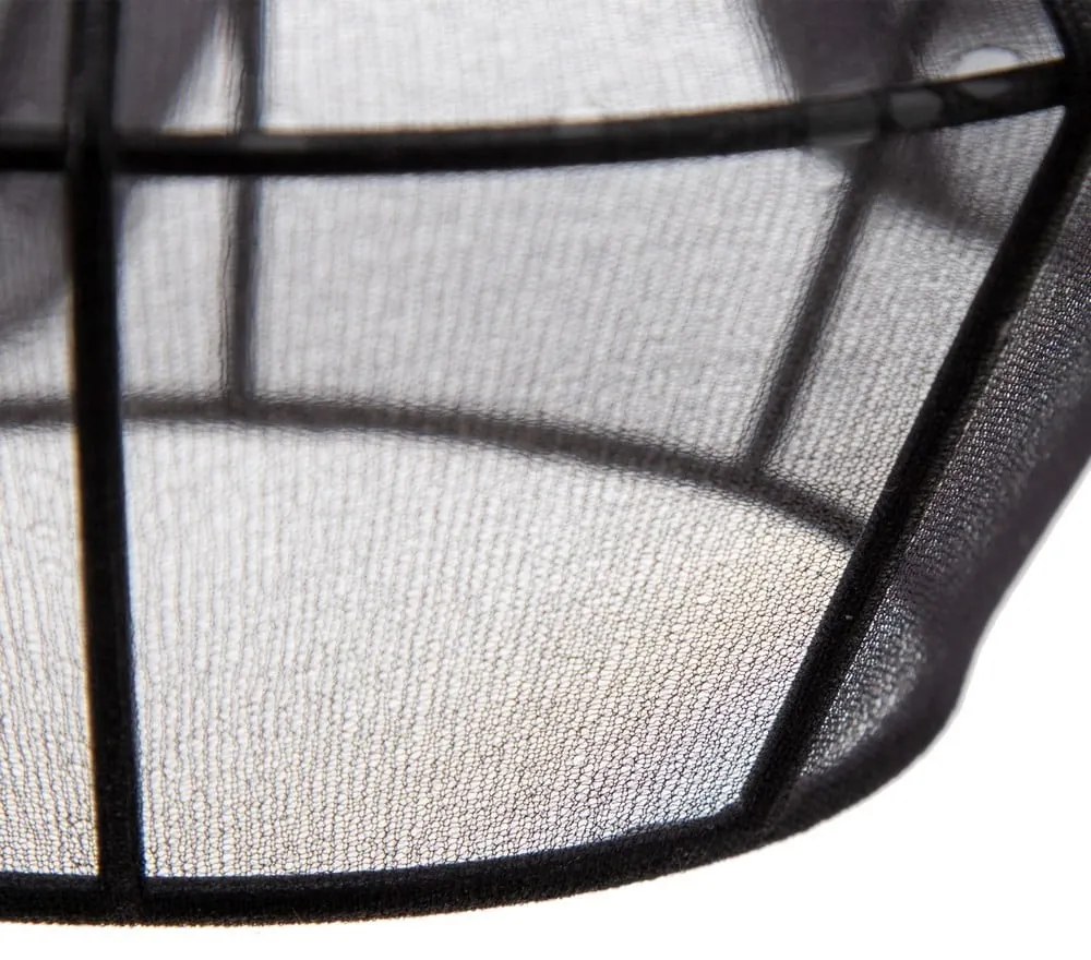 Lustră neagră cu abajur textil ø 40 cm – Ixia