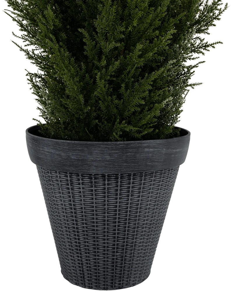 Ghiveci din plastic, gri, IROM TIP 1