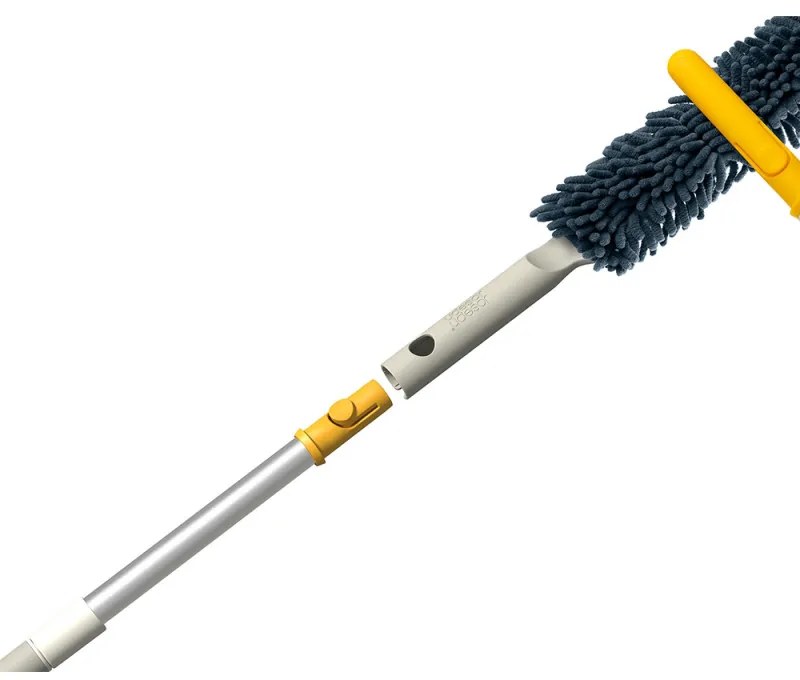 Mâner telescopic Joseph Joseph CleanTech 6500038, 61-86 cm, Orificiu de agățare, Gri