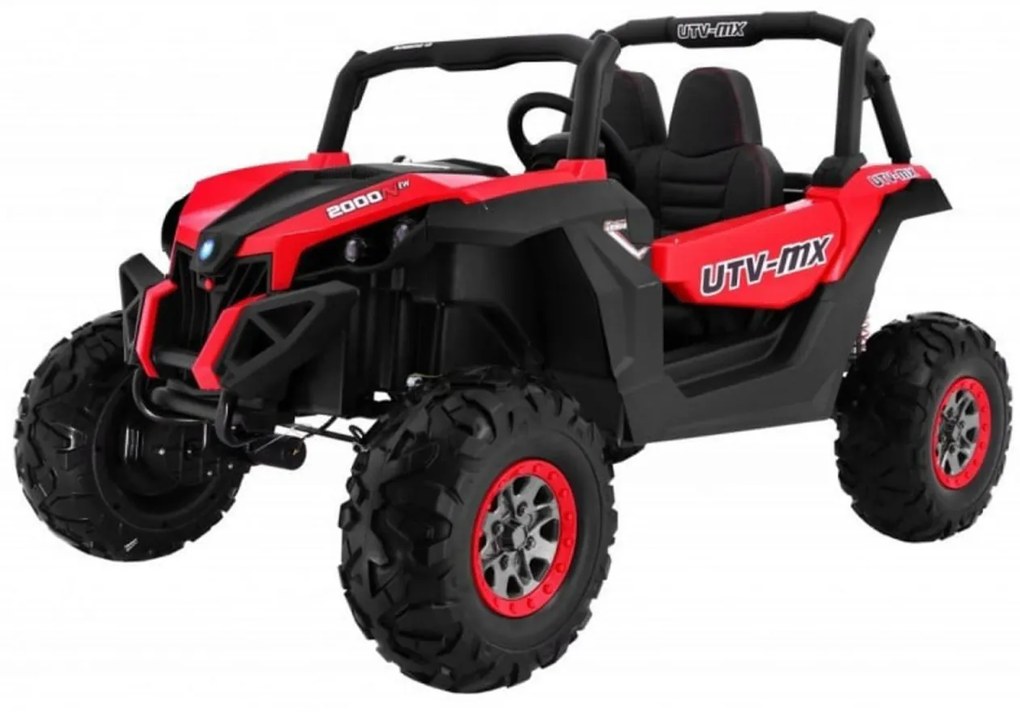 Masinuta Electrica cu acumulator pentru copii NOVOKIDS™ Buggy UTV , 2 locuri, Cu faruri luminoase, Roti din Cauciuc EVA, 3-12 ani , max 50 kg , 2