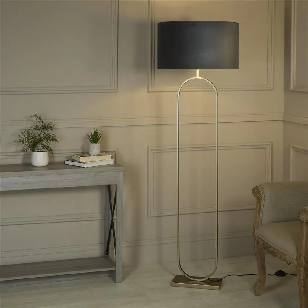 Lampadar/Lampa de podea decorativa Modish bronz/gri