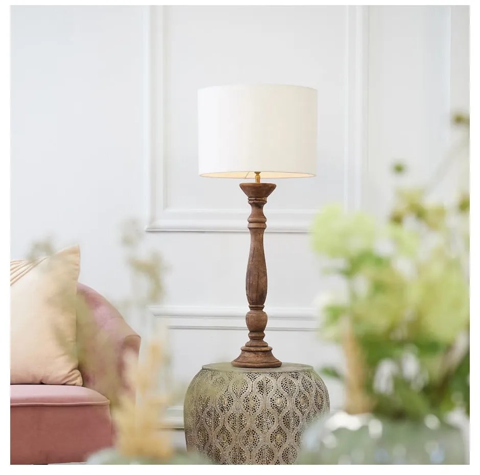 Abajur crem ø 30 cm Livigno – Light &amp; Living