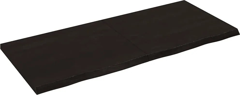 vidaXL Raft de perete maro închis lemn masiv stejar tratat