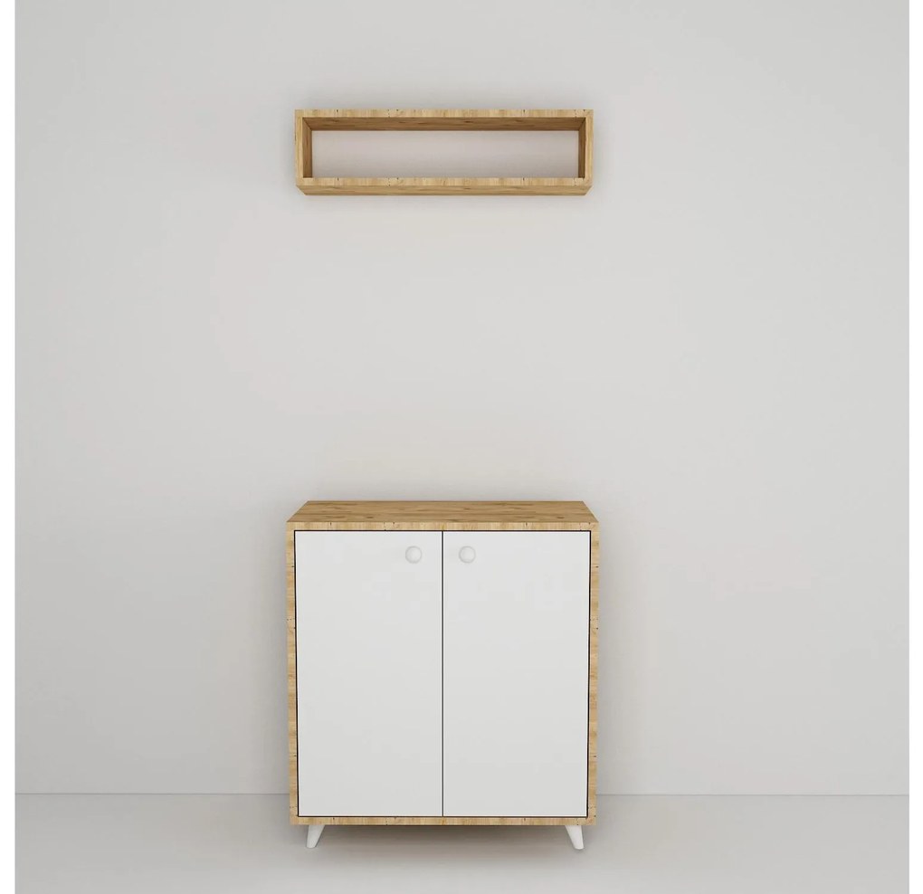 Mobilier Hol Menisa (stejar + alb) . 1093911