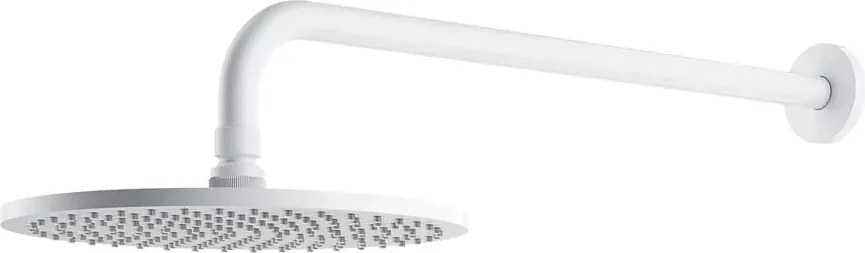 Palarie de dus cu brat Omnires Slimline finisaj alb mat ø25 cm 1 functie