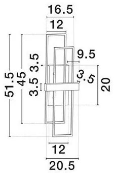 Aplica de perete LED design modern Alis