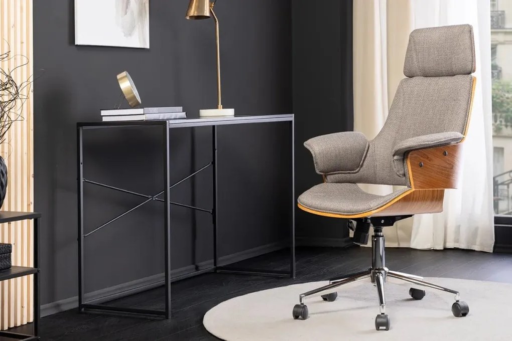 Scaun de birou pivotant Manhattan gri