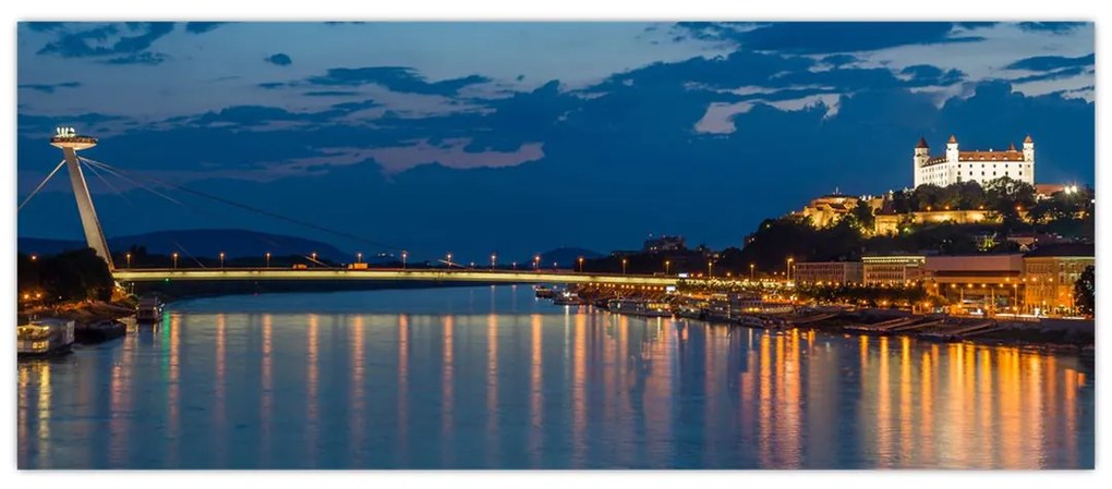 Tablou cu Bratislava și palat (120x50 cm)