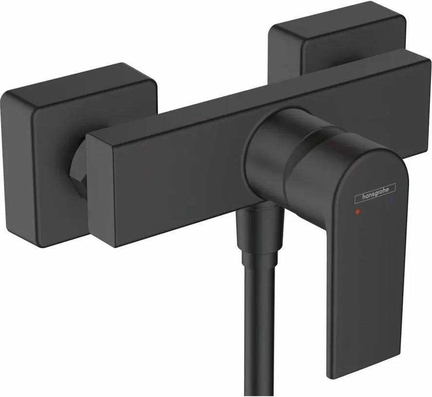 Baterie dus Hansgrohe Vernis Shape monocomanda negru mat