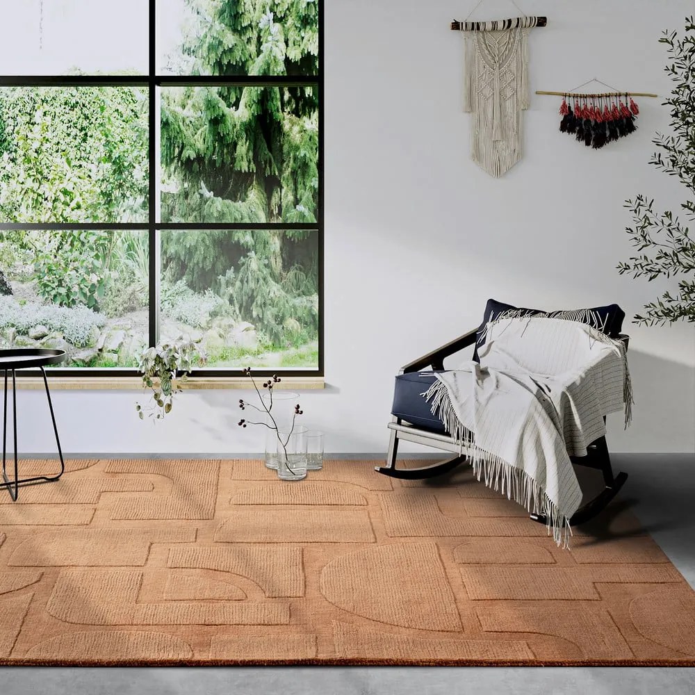 Covor maro țesut manual din lână 190x280 cm Alexis – Villeroy&amp;Boch