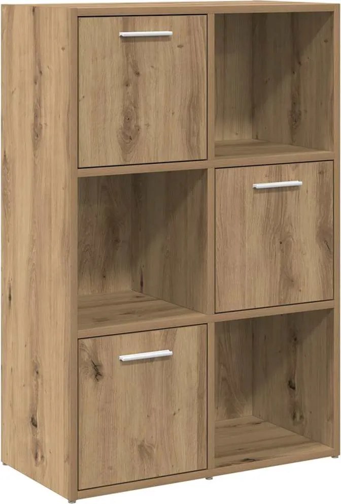 vidaXL Bibliotecă, stejar artizanal, 60,5x30x90 cm, lemn prelucrat