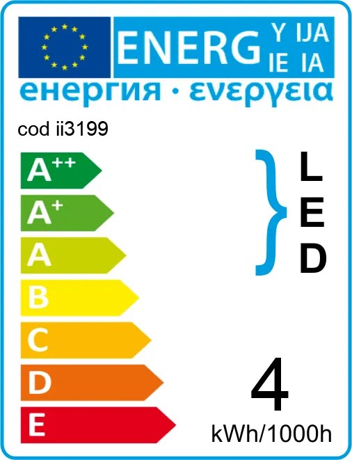 BEC LED FILAMENT FLACARA DIMABIL 4W