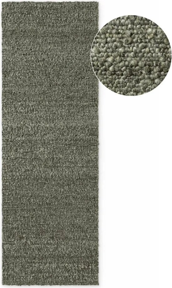 Covor tip traversă verde țesut manual din material bouclé 80x200 cm Notting Hill Portobello – Ted Baker