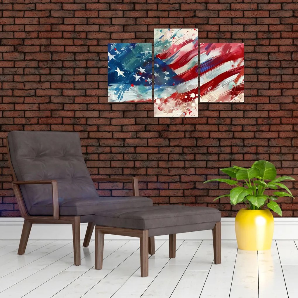 Tablou - Steagul SUA (90x60 cm)
