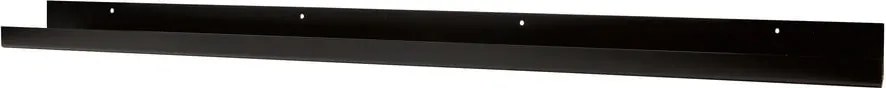 Raft de perete pentru ramă foto WOOOD Ravi, lungime 80 cm, negru