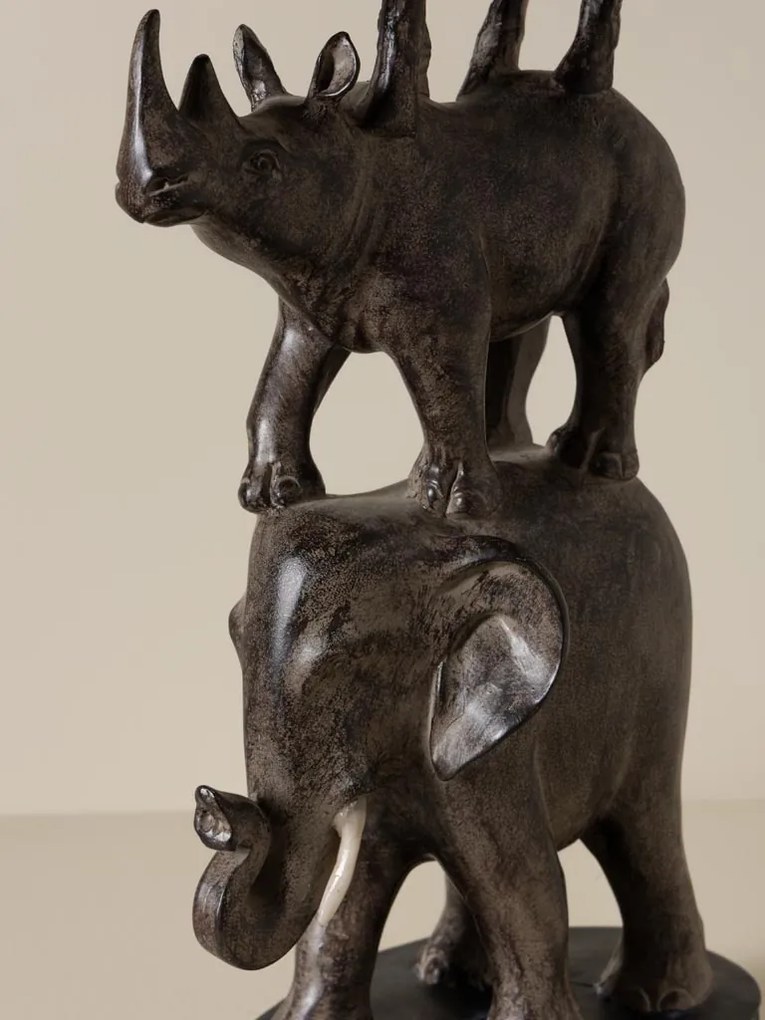 Suport lumanare din polirasină, „African Totem”