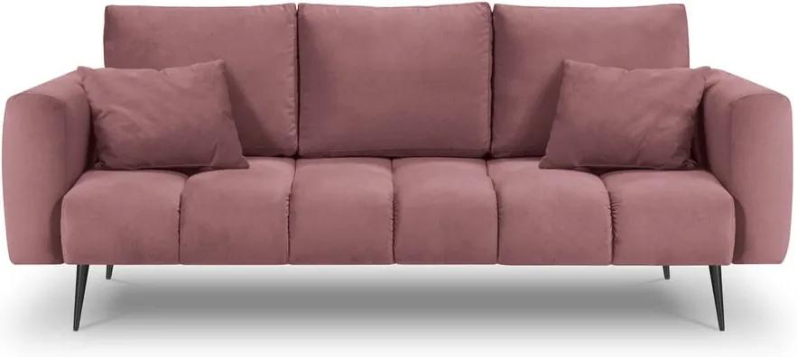 Canapea cu tapițerie de catifea Interieurs 86 Octave, roz