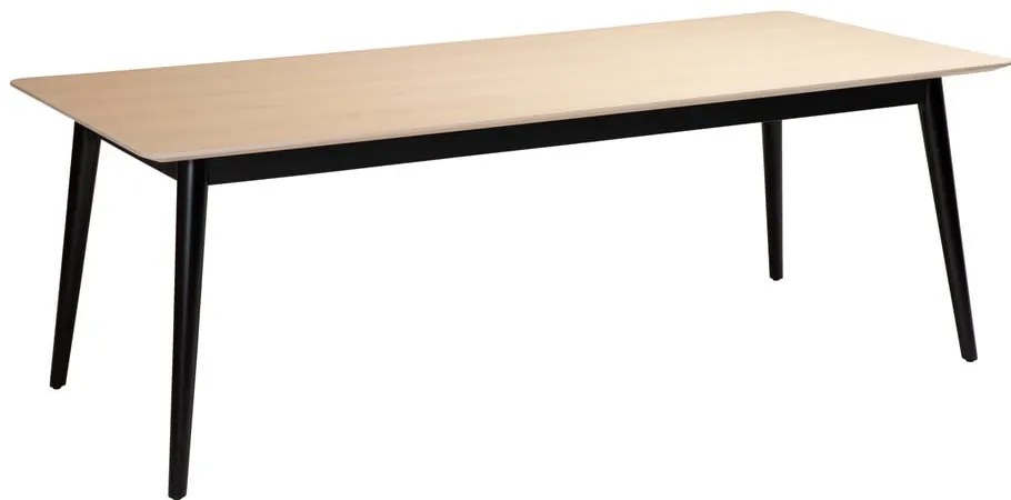 Masă de dining cu blat cu aspect de lemn de stejar 100x200 cm Yolo – DAN-FORM Denmark