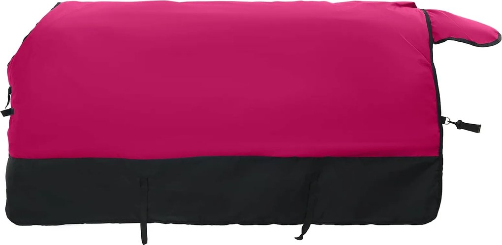 vidaXL Pătură pentru cai Roz și Negru 85 cm Poliester