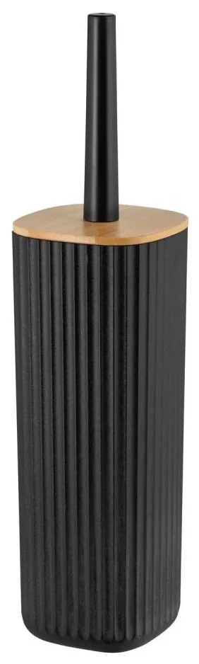 WENKO 25304100 - Set WC ROTELLO 10x36 cm negru/maro