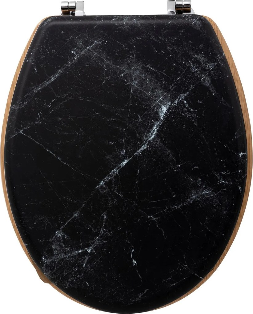 Capac pentru toaleta Lea, model marmura, distantiere standard