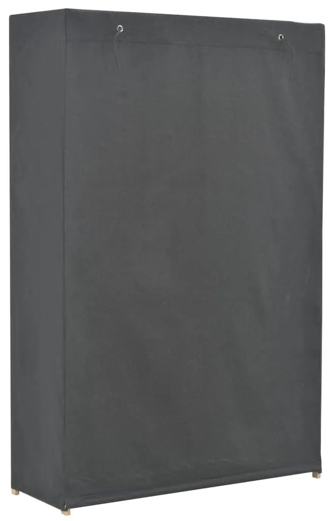 Sifonier cu 3 rafturi, gri, 110 x 40 x 170 cm, material textil Gri, 1