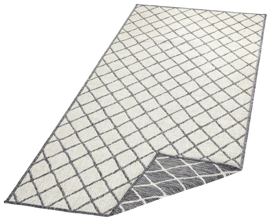 Covor adecvat pentru exterior NORTHRUGS Malaga, 80 x 250 cm, gri - crem