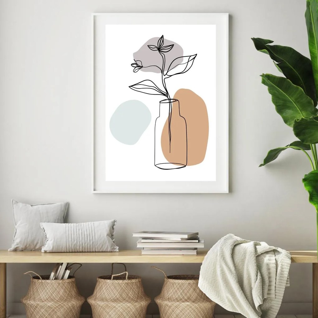 Poster - Vaza cu platnă (A4)