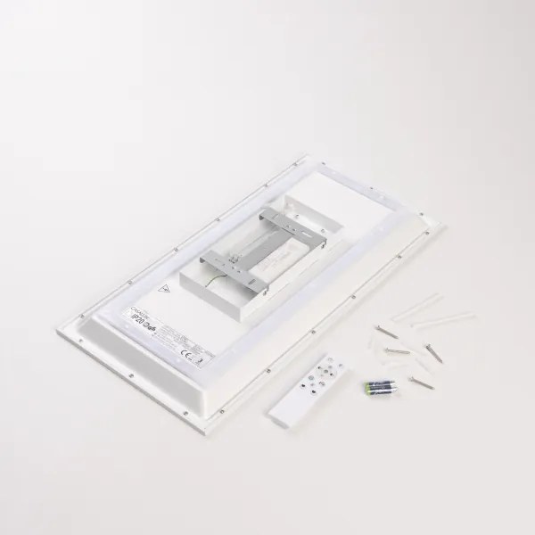 Panou LED aplicat RGBW, reglabil în intensitate, LED/22W/230V 2700-6500K 29,5x59,5 cm + telecomandă