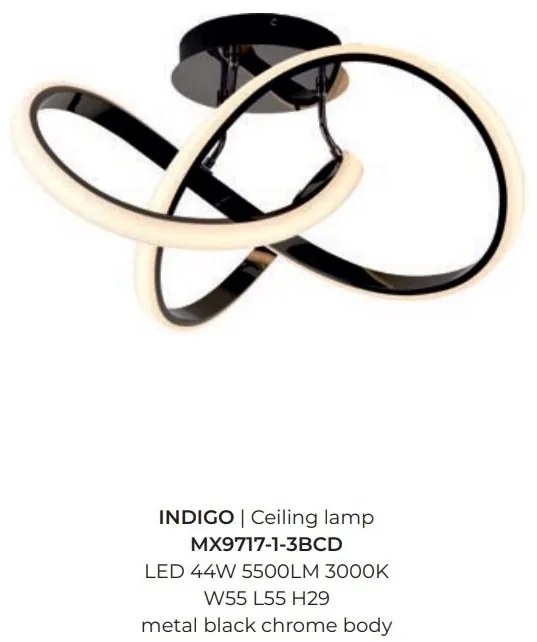 Lustra LED aplicata design modern INDIGO