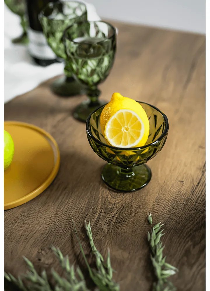 Set de cupe de îngheţată, 6buc, 300 ml, verde, BAROLO TYPE 5
