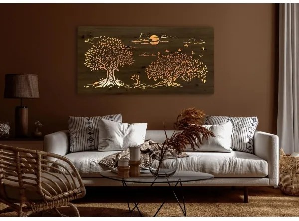 Li-Go 5307/DUB2 - Decorațiune de perete LED dimabilă, 24W/230V, 120x60 cm, stejar