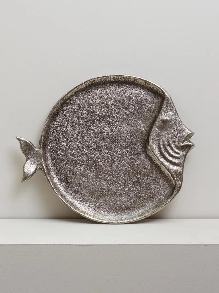 Tava servire, rotunda, din aluminiu, Fish