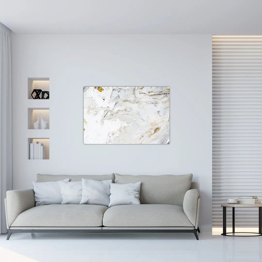Tablou - Hârtie de ulei cu design de marmură (90x60 cm)