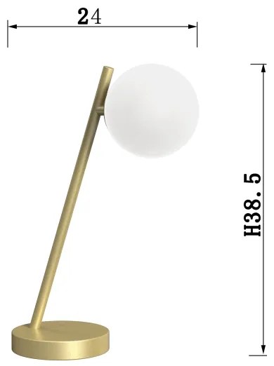 Lampă de masă ONLI PALOMA 1xG9/10W/230V 38,5 cm auriu