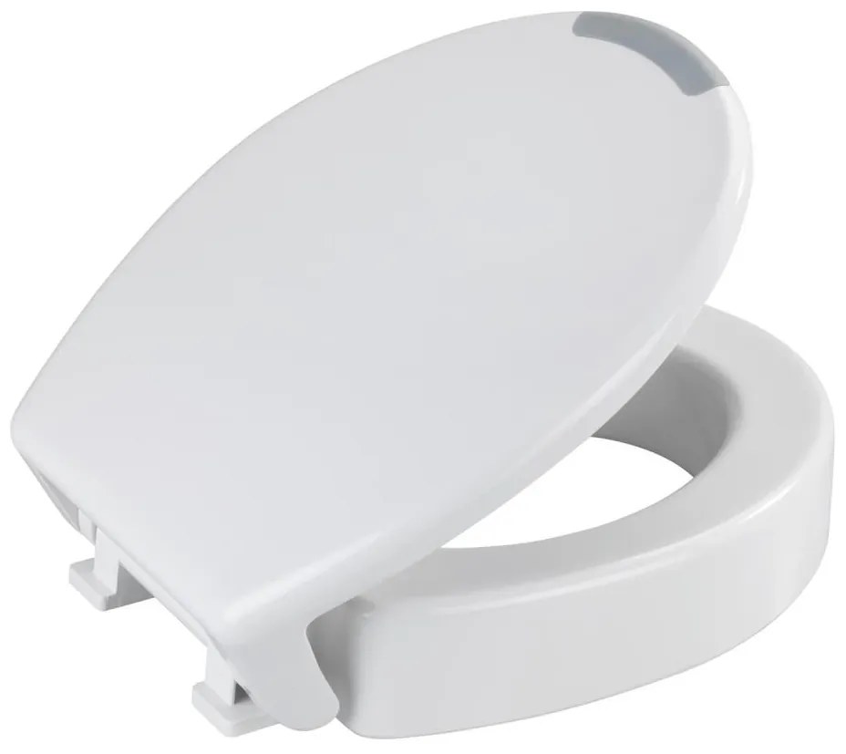 WENKO 25005100 - Capac WC SECURA 37 x 44 cm, alb/gri