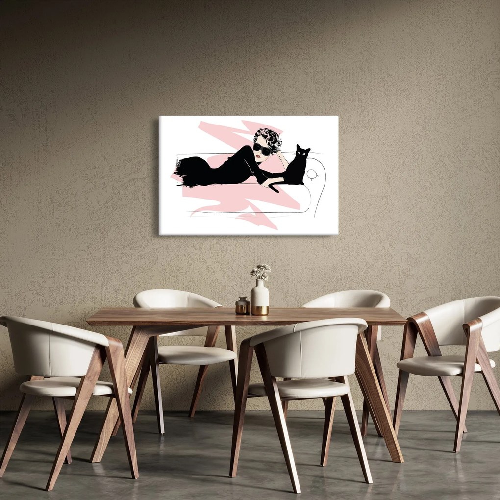 Tablou - Doamnă de modă (90x60 cm)