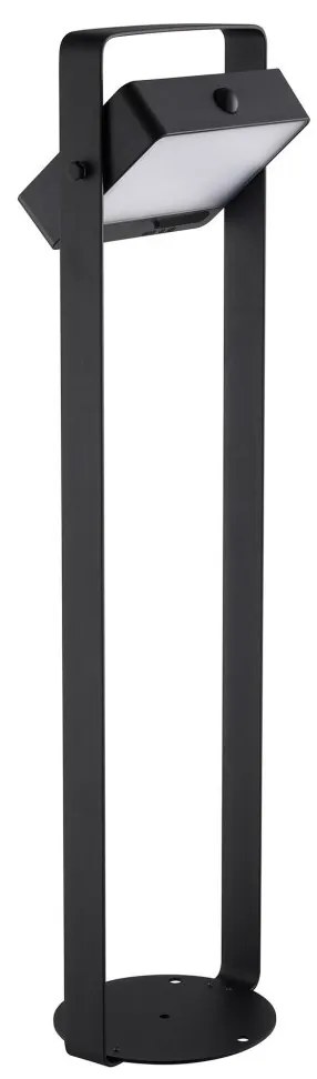 Stalp solar cu senzor de miscare, protectie IP44, Saulio negru