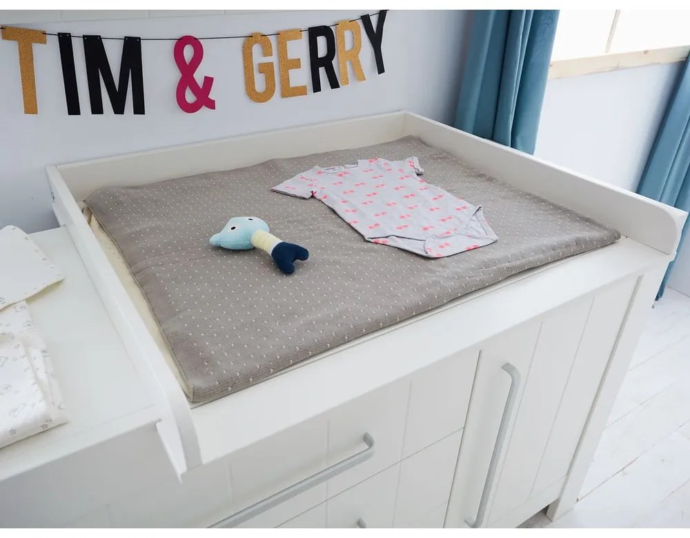 Masă de înfășat gri Calmo – Pinio