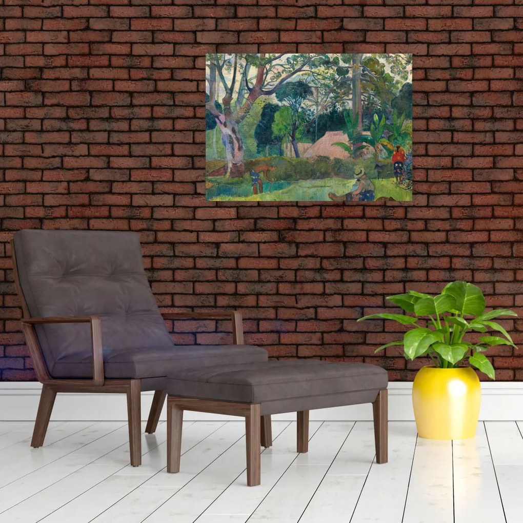 Tablou - Paul Gauguin, Te raau rahi (The Big Tree), reproducere (70x50 cm)