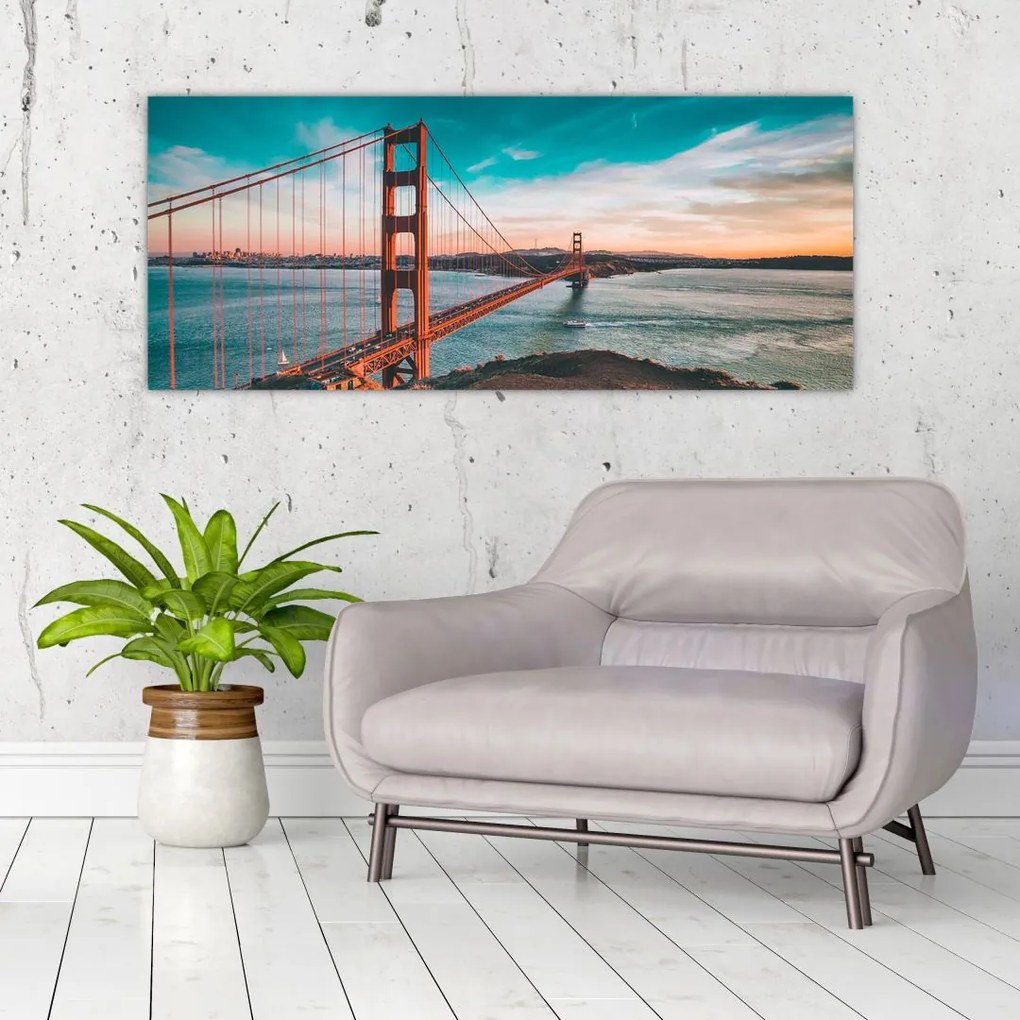 Tablou - Golden Gate, San Francisco (120x50 cm), în 40 de alte dimensiuni noi