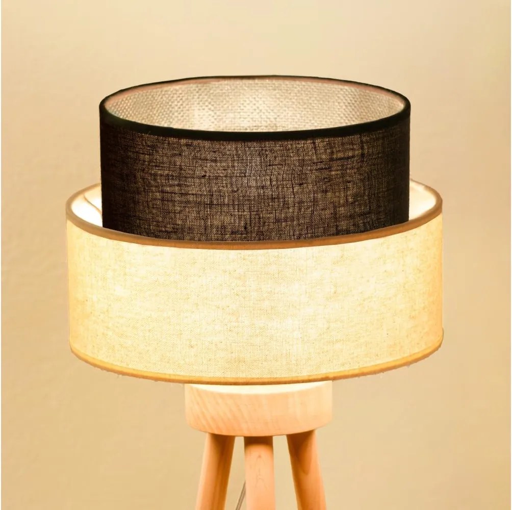 Brilagi - Lampă de masă LED stil BOHO 1xE27/15W/230V crem/maro