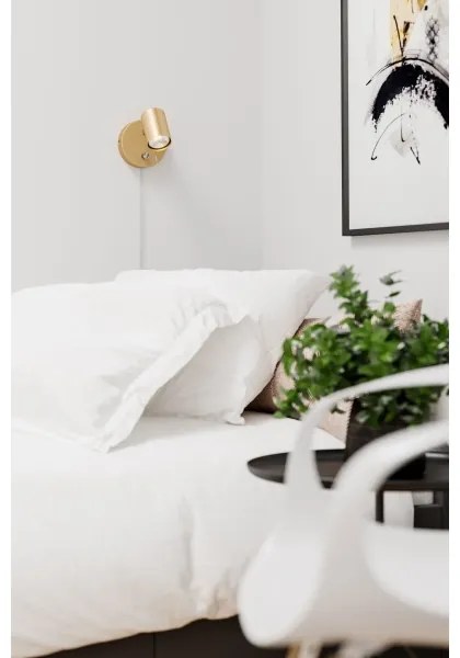 ByRydens 4300190-6501 - Spot dimabil de perete CORRECT 1xGU10/7W/230V auriu