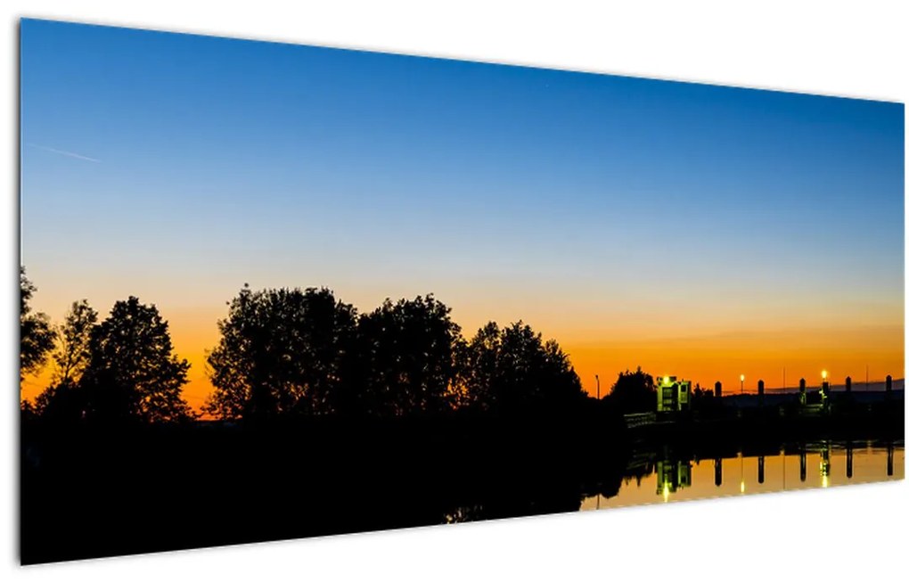 Tablou cu apus de soare (120x50 cm)