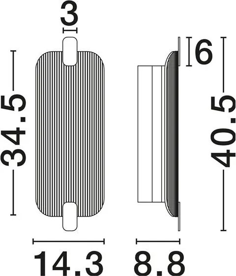 Aplica de perete LED moderna EMERY
