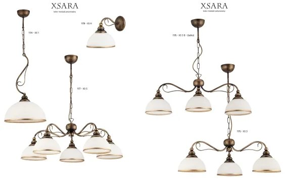 Jupiter 1177 - XS 5 - Lustr XSARA 5xE27/60W/230V suspendat