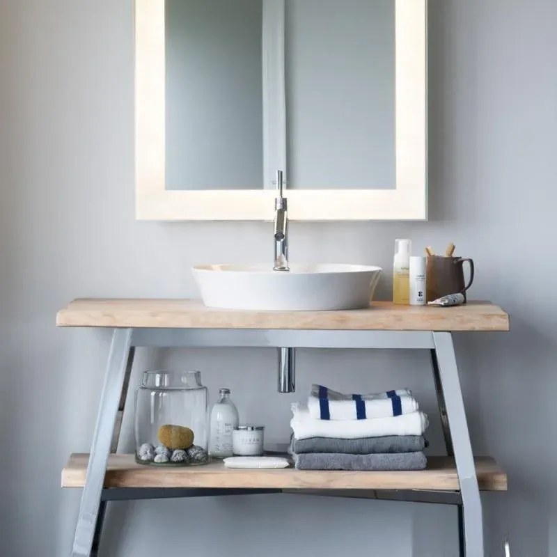 Lavoar baie pe blat, rotund Duravit Cape Cod 48x48 cm