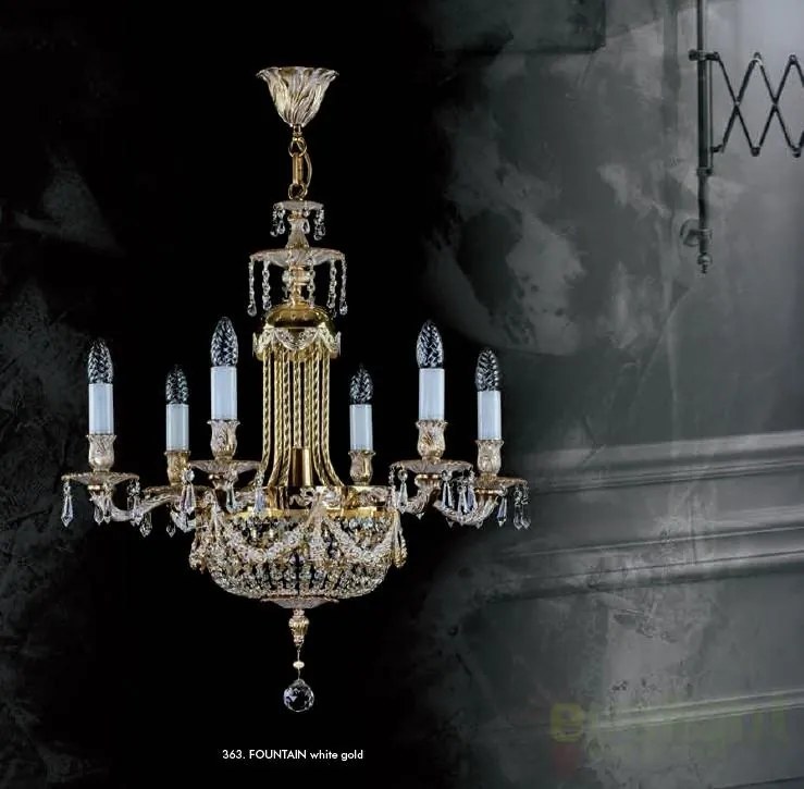 Candelabru Cristal Bohemia Exclusive 6 brate, diam.63cm FOUNTAIN CE